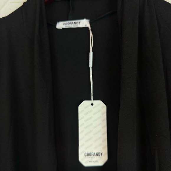 Coofandy | Men's Black Lightweight Duster, M NWT - Picture 8 of 13